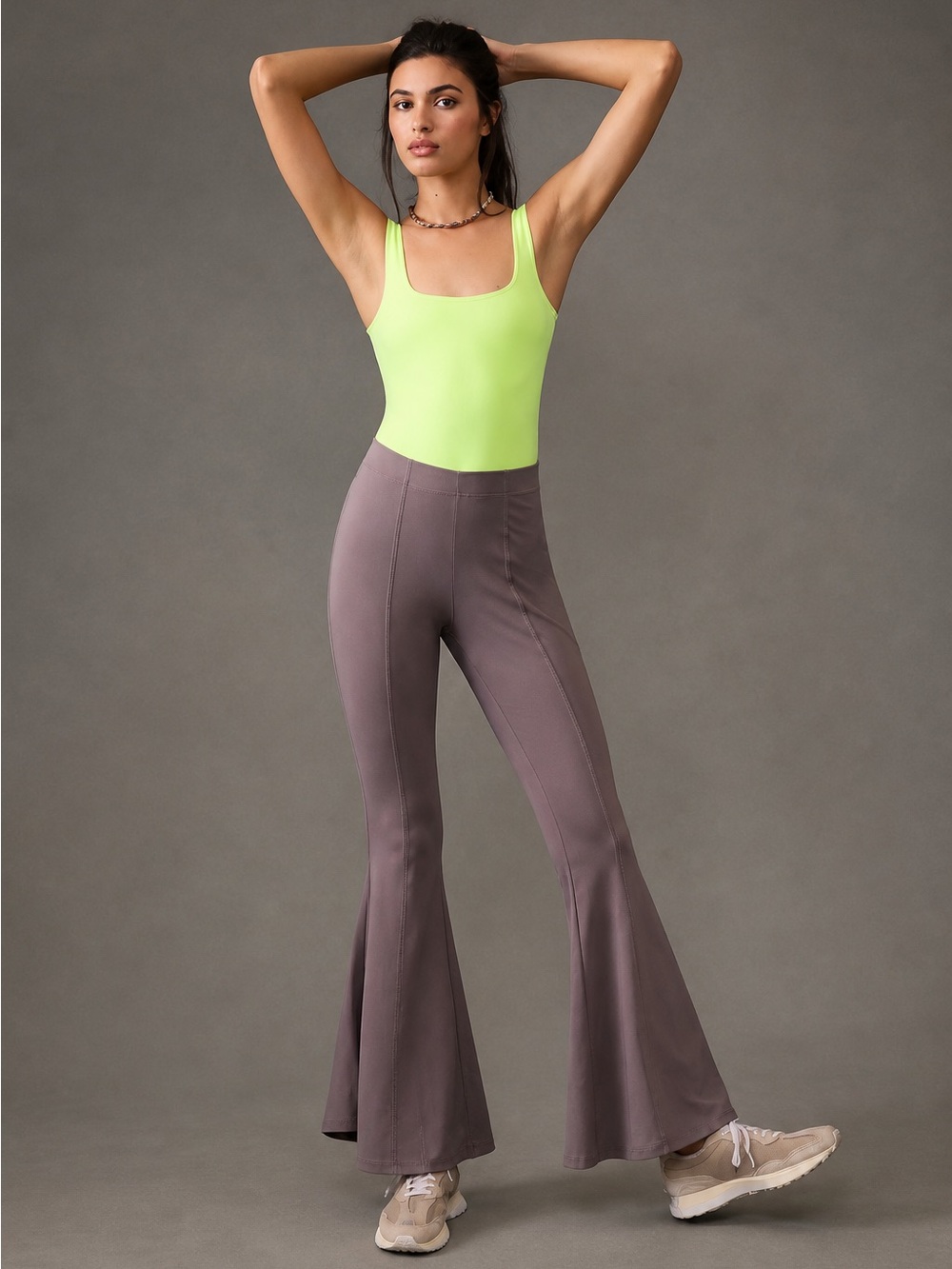 Daily Practice by Anthropologie Rubin seamed flare pants